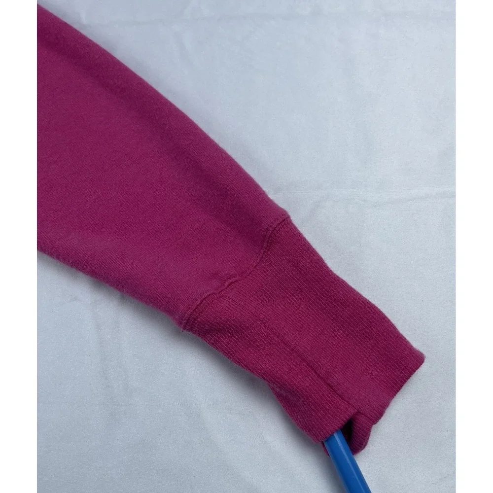 ATHLETA WOMENS MEDIUM PINK CREWNECK SWEATSHIRT HI LOW HEM LONG SLEEVE ATHLEISURE - Picture 6 of 12